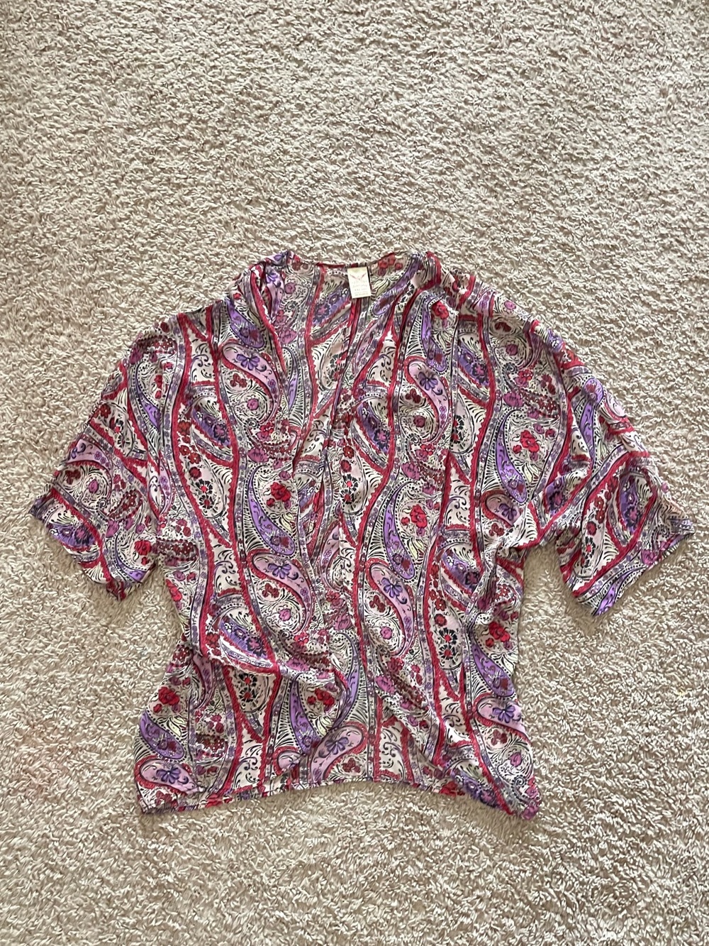 Faded Glory Printed Oversized Kimono Sz 20
